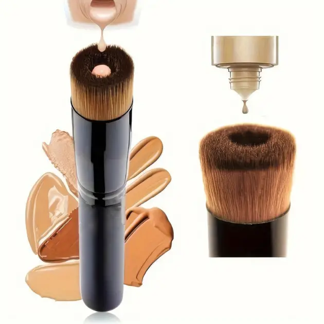 Elegant Black Makeup Brushes - Luxury Cosmetic Brush Collection for a Refined Look