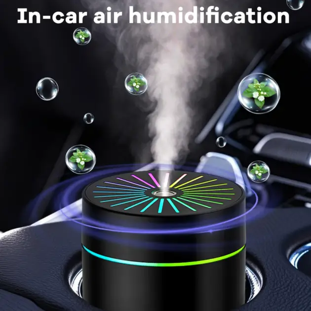 New Products Mini Air Humidifier USB Aroma Diffuser Essential Oil Purifier Aromatherapy Mist Maker Lights For Car Home Bedroom