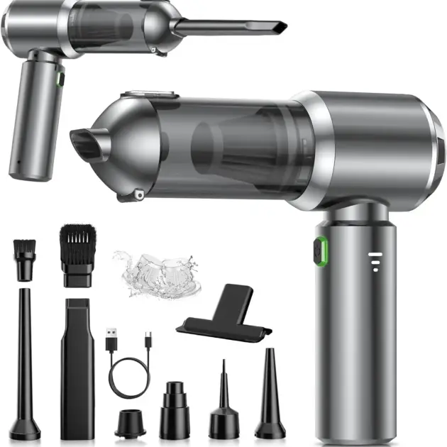 Handheld Vacuum Cleaner, 28000Pa Brushless Motor Cordless for Car, Home, Office, Kitchen, Pet Hair with Multiple Brush Heads