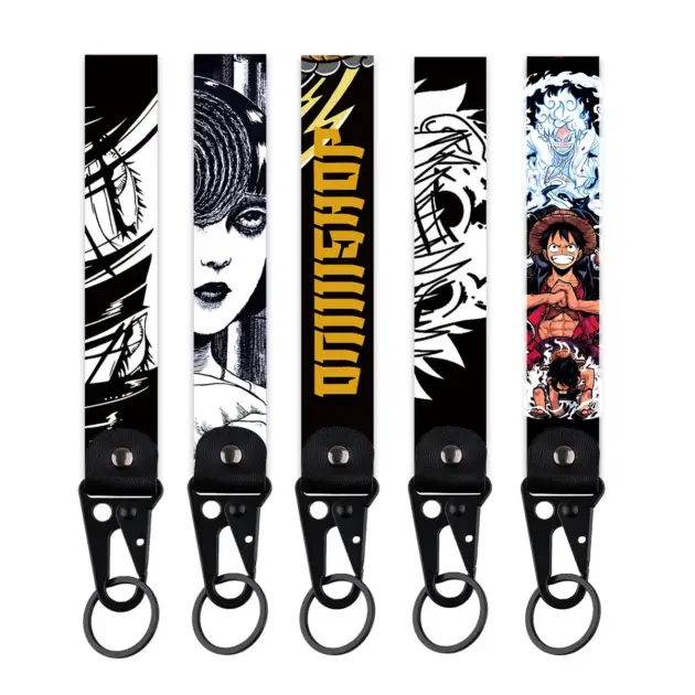 Anime Eye Eagle Beak Keychain Cartoon Character Wrist Lanyard Car Keyring Fashion Bag Accessory Manga Lover Collectible Gift