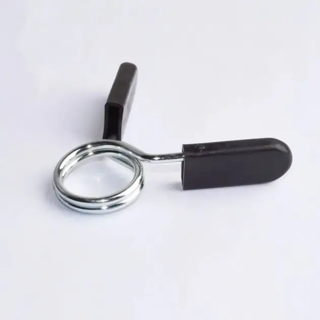 1 Pair Gym Barbell Clips Anti-loosening Safety Protection Spring Collar Clips Stable Dumbell Barbell Lock Clamp Weightlifting