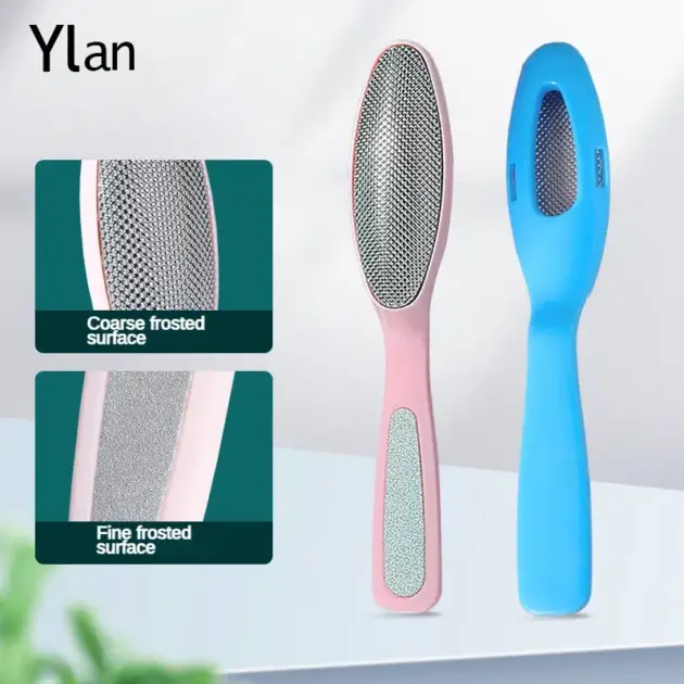 1PCS Stainless Steel Foot File Double-sided Foot Scrubber Dead Skin Remover Brush Foot Care Tool