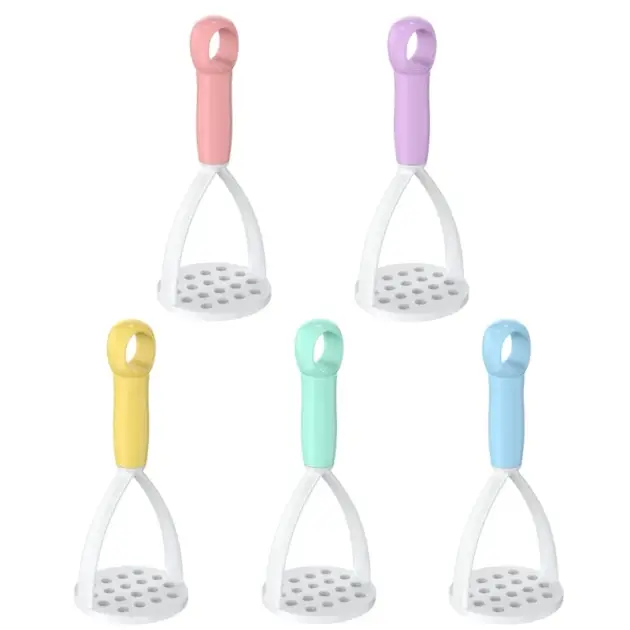 Potato Masher Peeler Potato Crusher Fruit Vegetable Tool Kitchen Gadget Plastic Material 5 Colors for Kitchen Cooking