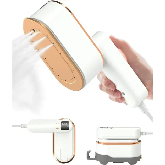 Handheld Travel Steamer for Clothes - 1200W Portable with LCD Screen, Fast Heat-up for Home and Travel