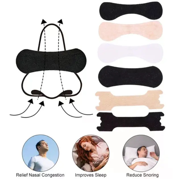 30Patches Breath Nasal Strips Material Safety Health Dilate Nostrils To Relieve Nasal Congestion Solve Sleep Problems Gentle