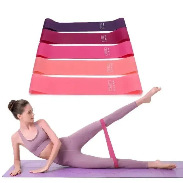 Portable fitness training equipment, rubber resistance belt, yoga fitness elastic belt, strength training PilatesIV