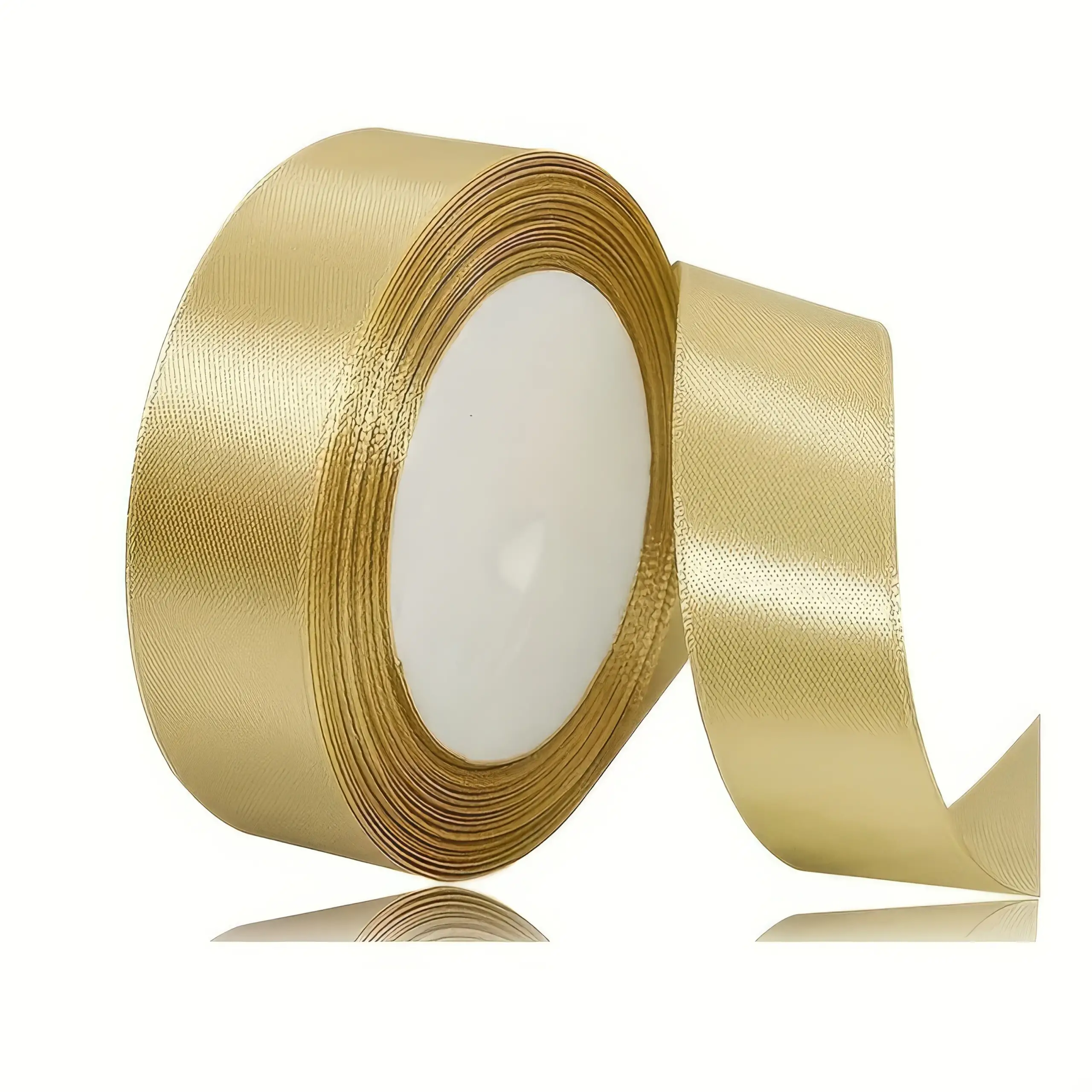 Smooth & Silky Gold Satin Ribbon: Single Roll for Beautiful Gift Wrapping, Party Decor & DIY Projects. - Image 5