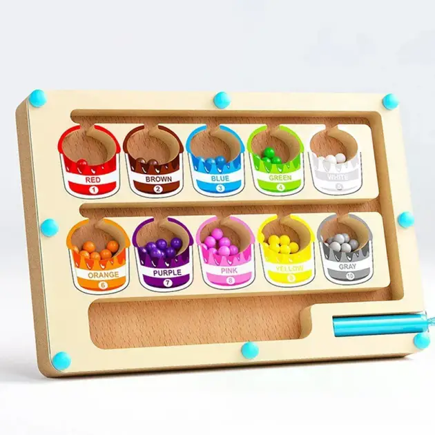 Magnetic Maze Toy With Magnetic Digital Beads For Puzzle Practice And Attention Training Games Strengthens Problem Solving Skill
