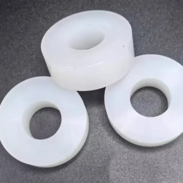 White Silicone Rubber Shock Cushion Machine Equipment Circular Foot Pad Oil Resistant and Wear-Resistant Shock Absorber Block