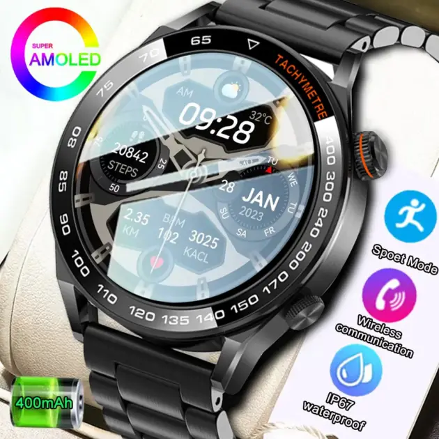 New Smart Watch Men Fashion Full Touch Luxury Bluetooth Call Smart Watches Men Waterproof Sport Fitness Smartwatch For Men 2026