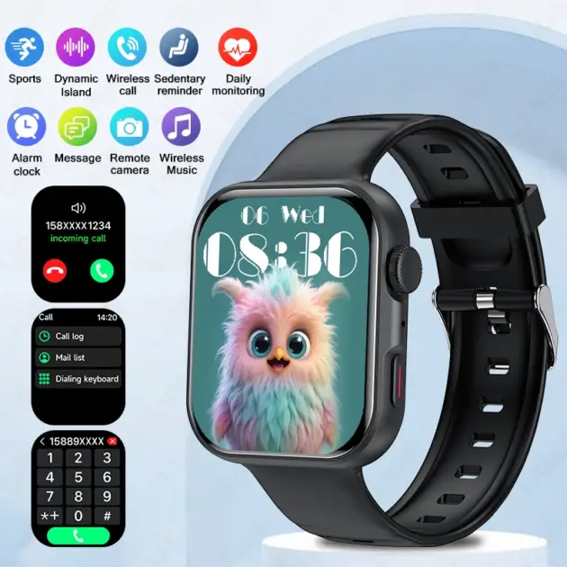 2026 New Low Power Smart Watch Bluetooth Call Waterproof Call Reminder Full Touch Screen Sports Fitness Smartwatch Men Women