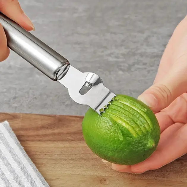 Lemon Zester Grater Stainless Steel Lemon Grater Orange Peeler Citrus Fruit Grater Peeling Knife Kitchen DIY Gadgets Accessories